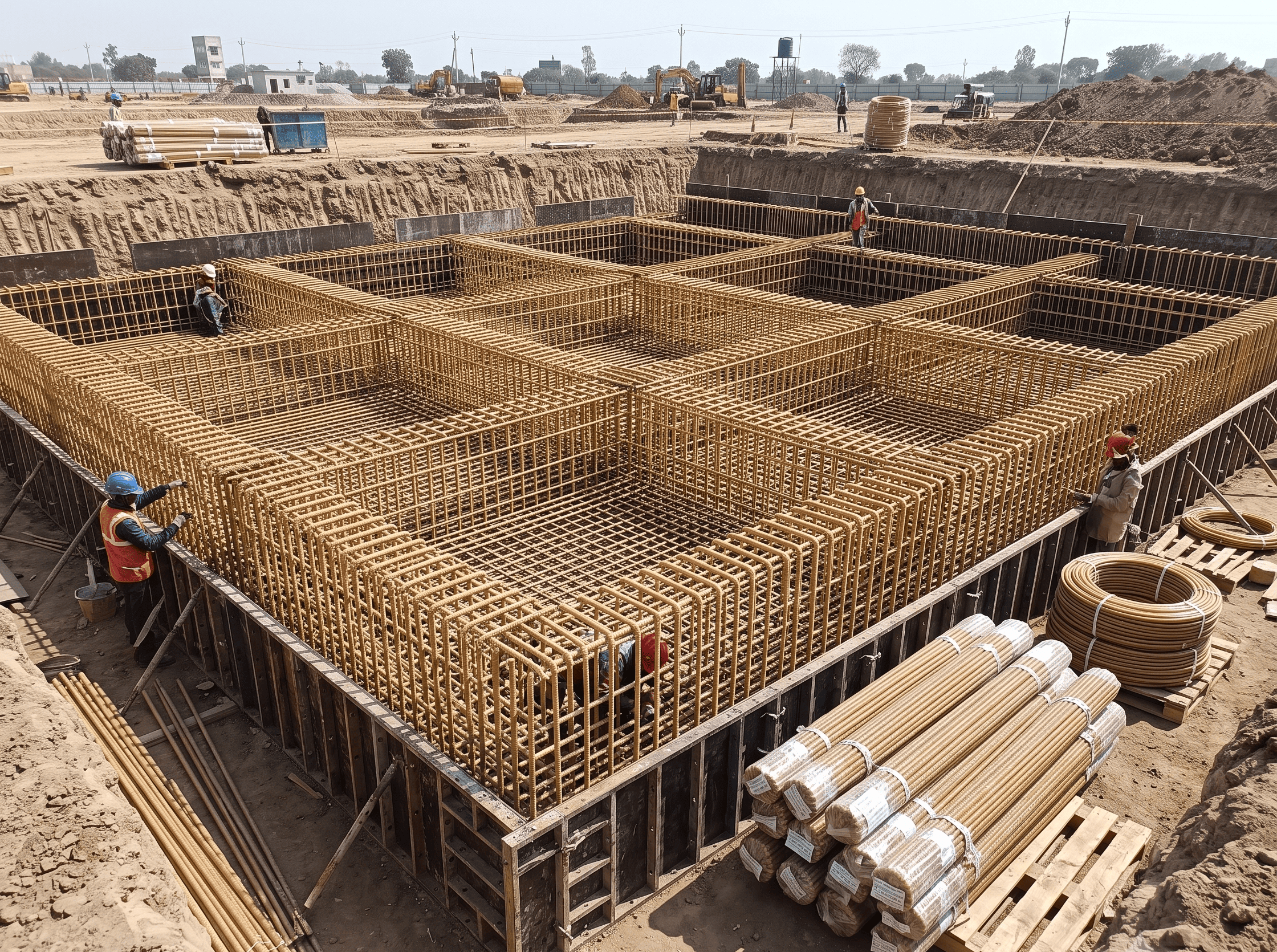 GFRP rebar foundation application